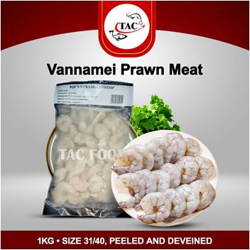 Gross 1kg XL Vannamei Prawn Meat PD 南美白虾